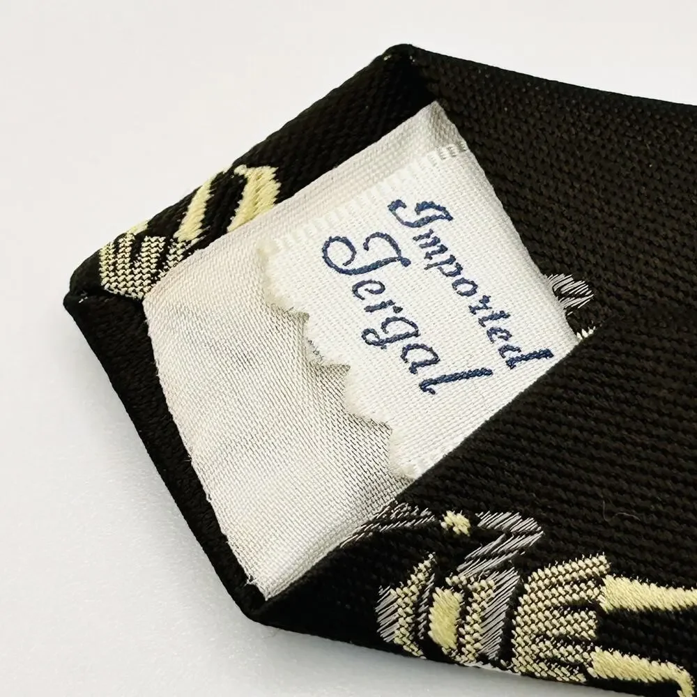 Vintage 60s 70s Kelly 1 Brown Blue Novelty Father Son Polyester Necktie